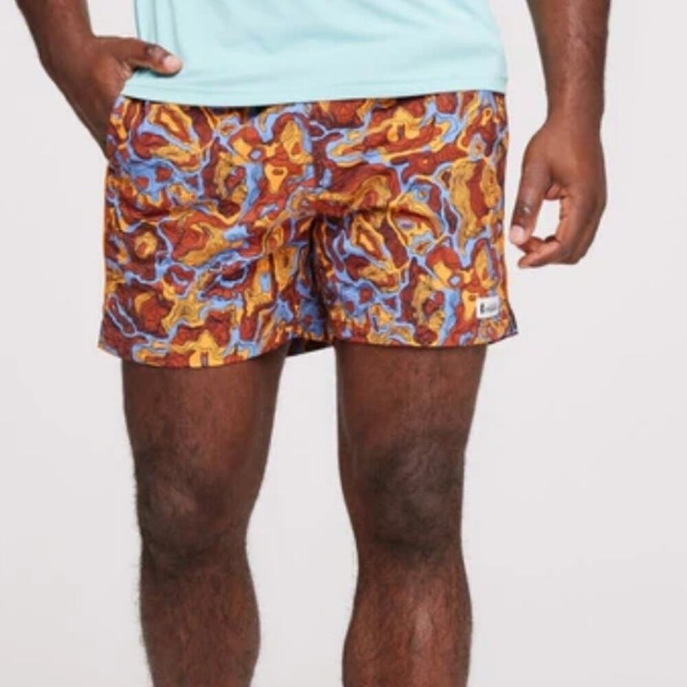 Cotopaxi Brinco 5" Shorts Swim Trunks Mens Medium Spice & Flame Board Shorts